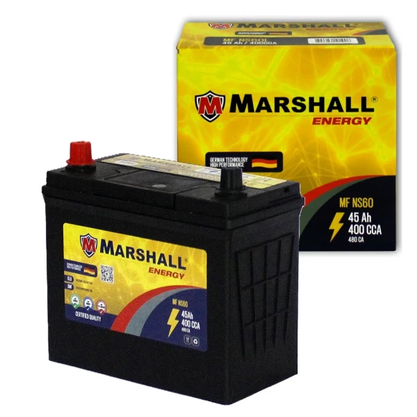 Bateria Marshall Energy 45ah 340cca Positivo Lado Izquierdo ( + - )